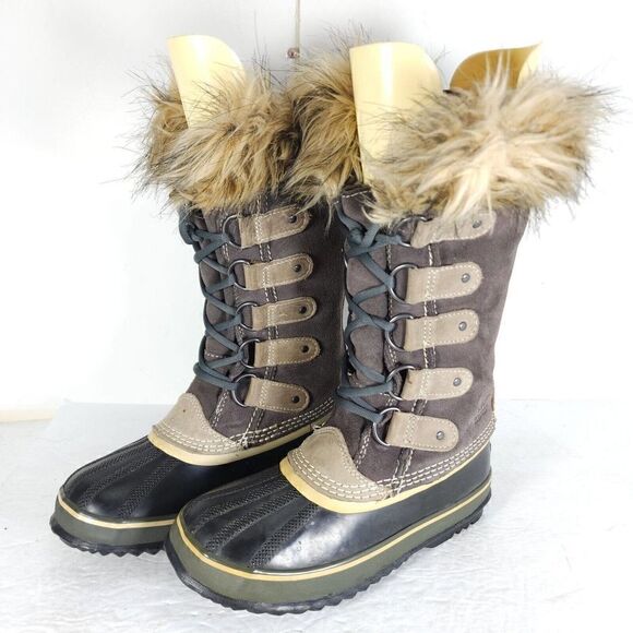 Sorel Women's Joan Of Arctic US 6 Brown Waterproof Lined Winter Boots - Picture 1 of 13